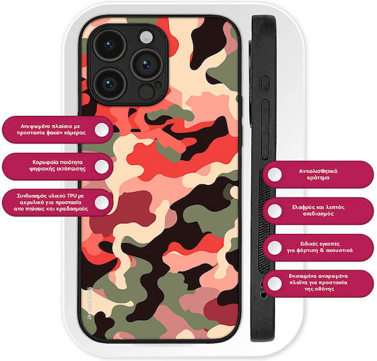 Husă Sonique Camouflage Army Series Huawei Nova 10 Roșu