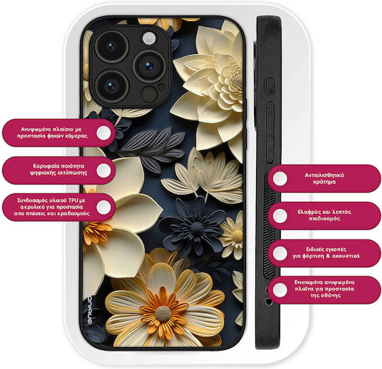 Sonique 3d Flower Series Honor 400 5g Mobile Phone Case Ecru