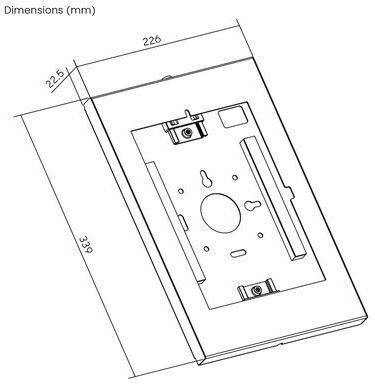 Brateck Pad34-01 Tablet Stand Wall Until 11" Black