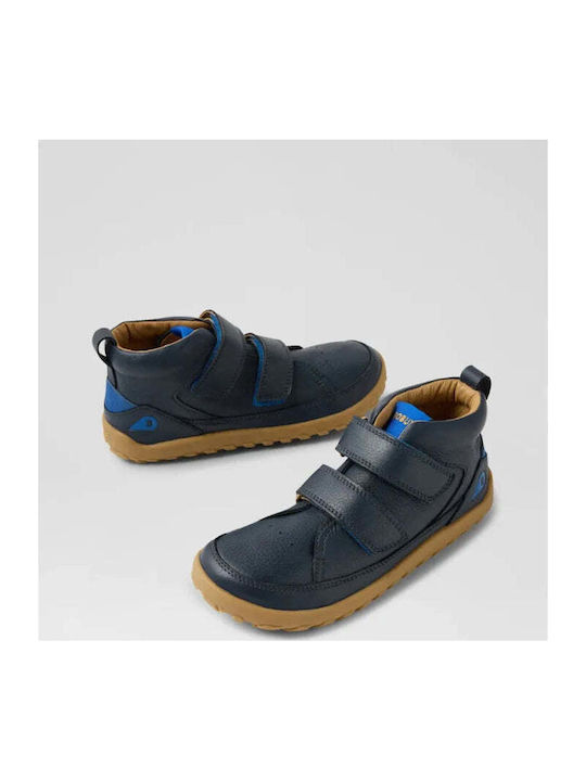 Anatomical Kids Boots with Velcro Navy Blue
