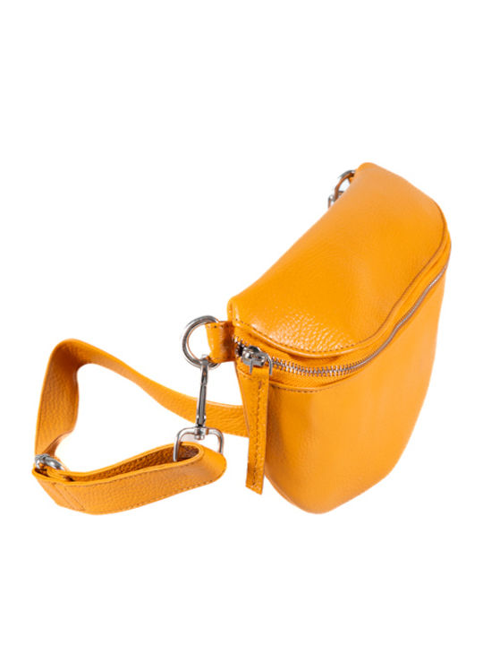Leather Waist Bag Yellow