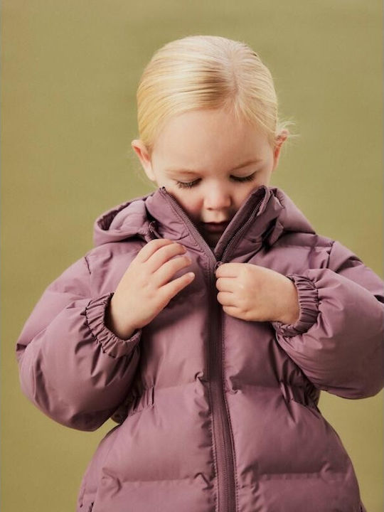 Kinderjacken & Winterjacken Lässig Lang mit Kapuze Lila