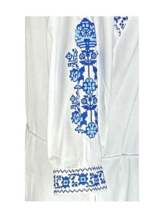 Rochii De Vară Pentru Femei Maxi Rochie Albă Albastră