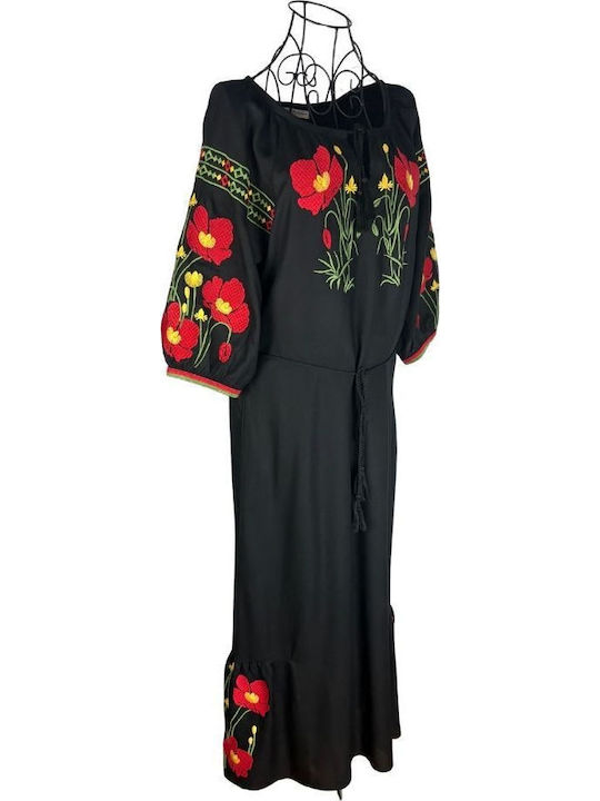 Rochii De Vară Pentru Femei Maxi Rochie Neagră Roșie