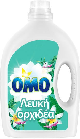 Omo Υγρό Απορρυπαντικό με Άρωμα Λευκή Ορχιδέα για Λευκά Ρούχα 1.65lt (30 Μεζούρες)