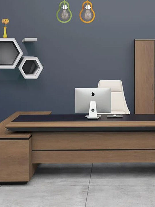 Ecke Professionelles Büro Proline Holz Braun 200x180x75cm