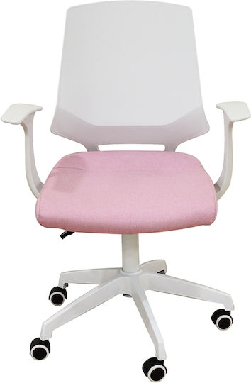 Zita Plus A1150-W Office Chair With White/Pink Arms