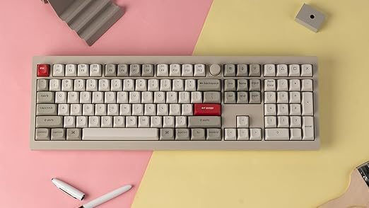 V6 Max Retro V6M-R1 V6M-R1 Gaming Μηχανικό Πληκτρολόγιο με RGB φωτισμό (Αγγλικό US) Γκρι