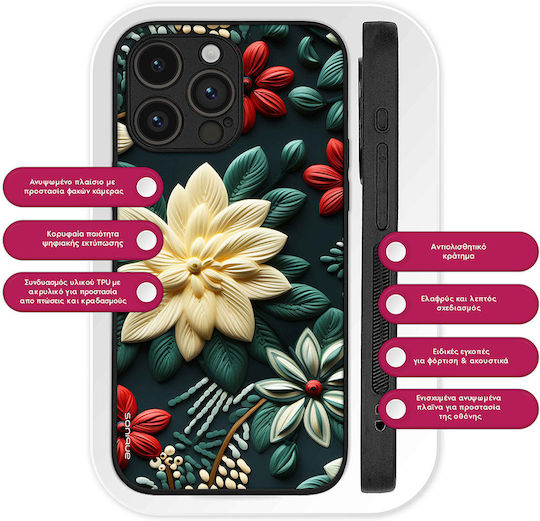 Husă Sonique 3D Flower Series Huawei Nova 10 Pro Verde