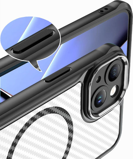 TelForceOne Defender Carbon Mag Back Cover Σιλικόνης / Πλαστικό 2mm Μαύρο (iPhone 18 Pro Max / 17 Pro Max)