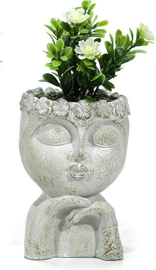 Ghiveci Omuleț Plante Artificiale 4 Modele 11x25cm