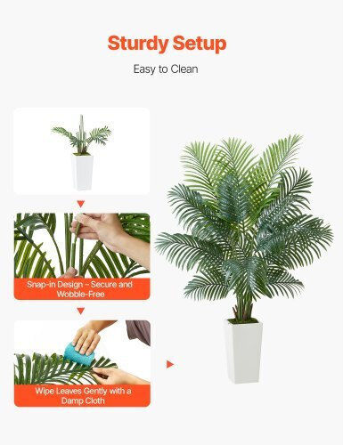 Vevor 1829 Mm Künstliche Areca-Palme Topfpflanze Für Zuhause Büro