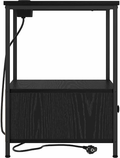 Nachttisch Black oak 42x41x56cm