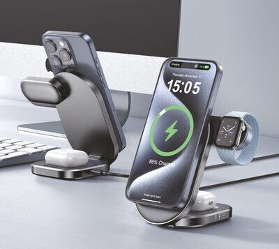 Powertech Wireless Charger Qi2 15W Blacks (PT-1491)