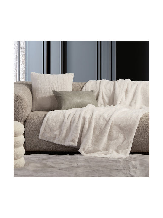 Nef-Nef Homeware Home Sofa Cushion Velvet Ecru 45x45cm