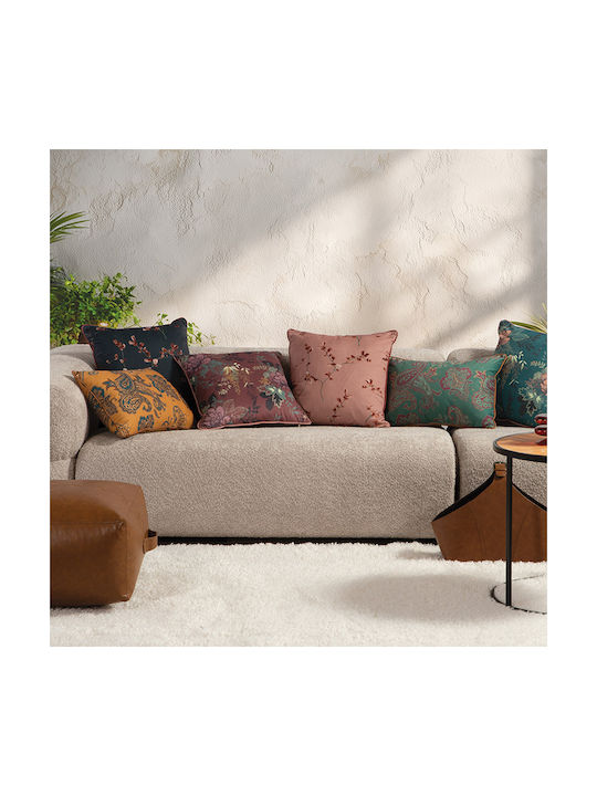 Nef-Nef Homeware Μαξιλάρι Καναπέ Vania από Βελούδο Rose 45x45εκ.