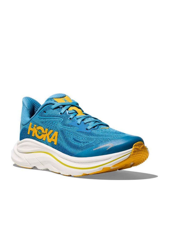 Clifton 10 Kids Sports Shoes Running with Laces Blue