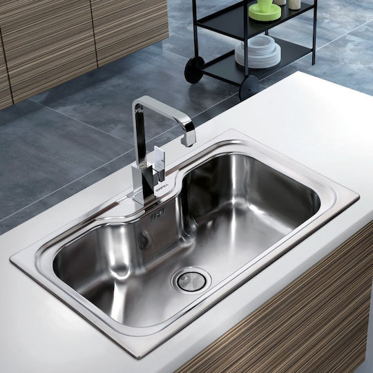 Apell Criteria C 86.110 Drop-In Spüle Inox Satiniert B86xT51cm Silber