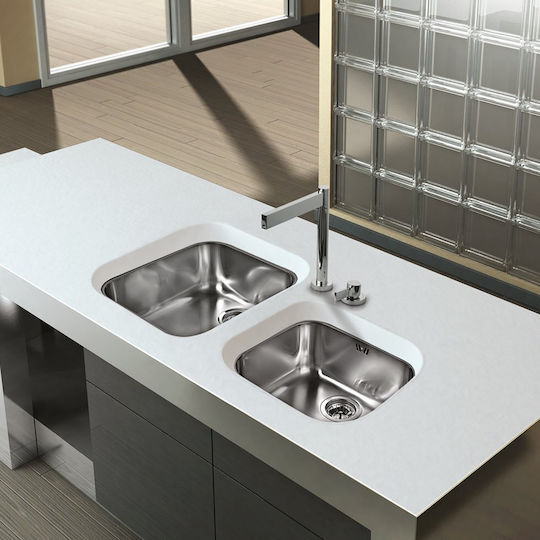 Apell Drop-In Sink Inox W47xD42cm Silver