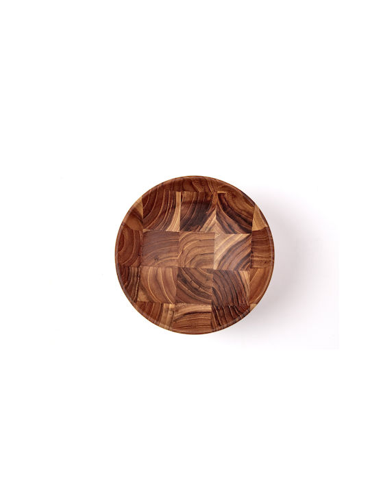 Teak Wonder Купа за сервиране Кръгла Дърво с диаметър 15бр