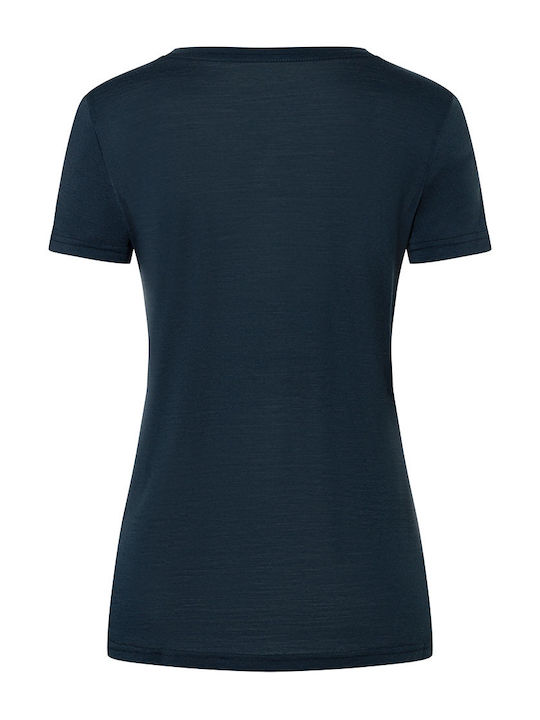 Bluze Damă Tricou Floral Albastru Marin