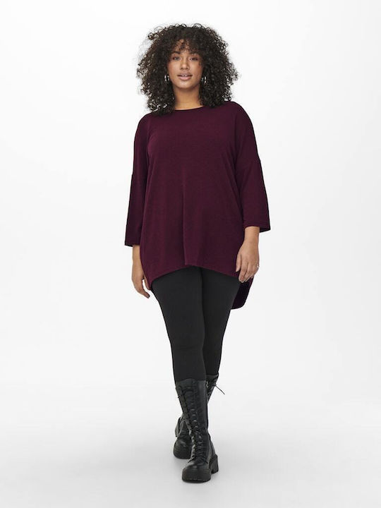 Women's Blouse with 3/4 Sleeve Purple