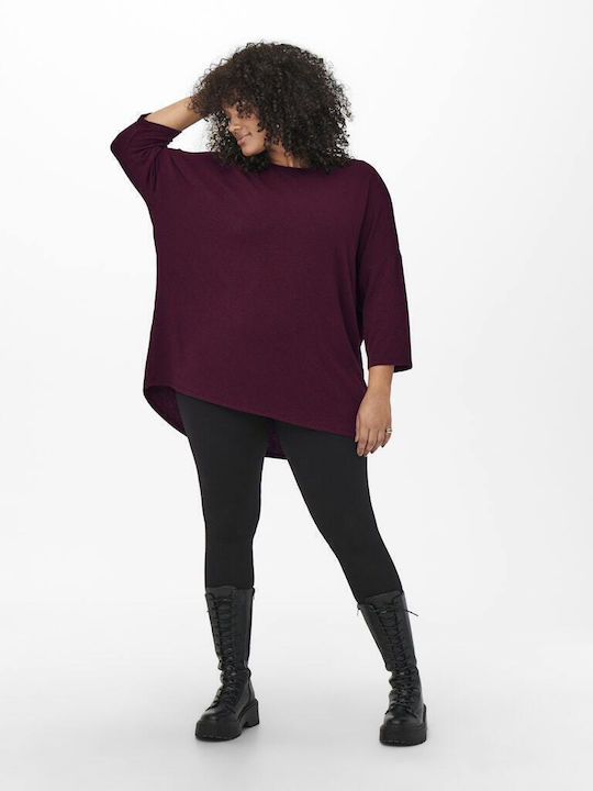 Women's Blouse with 3/4 Sleeve Purple