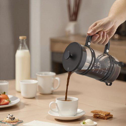 Vevor Καφετιέρα Φίλτρου Χειρός Πλαστική Μαύρη 1lt