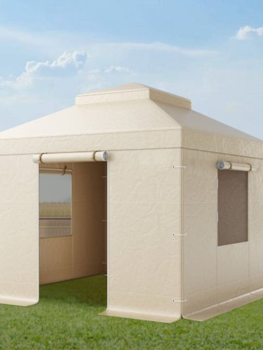 Vevor Беседка Градина Бежов 3.05x3.05м
