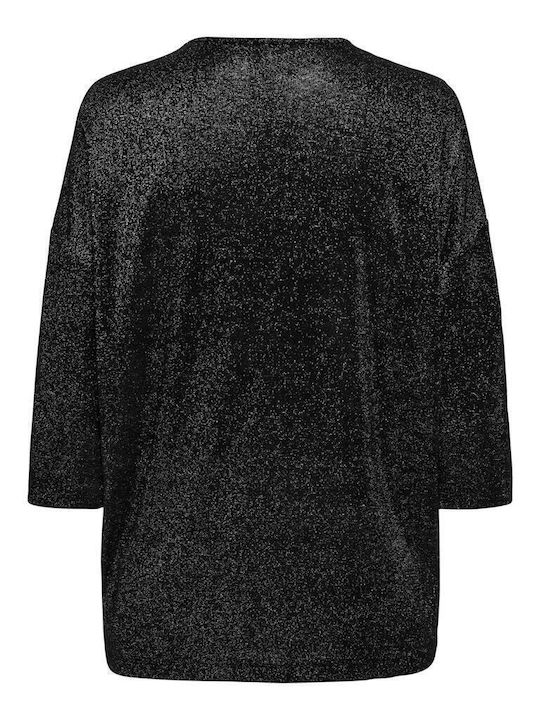 Damen Bluse Langärmelig Silver