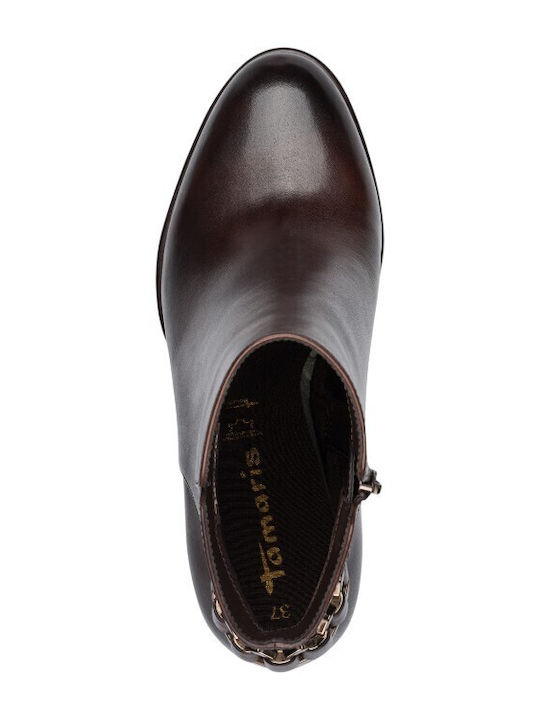 Leder Stiefeletten Damen Braun