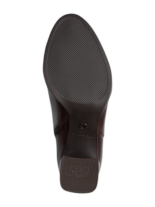 Leder Stiefeletten Damen Braun