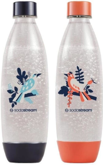 Sodastream Flaschen 2 Flaschen Sodastream Fuse Birds Tritan 1 L Hochtemperaturbeständig Mehrfarbig