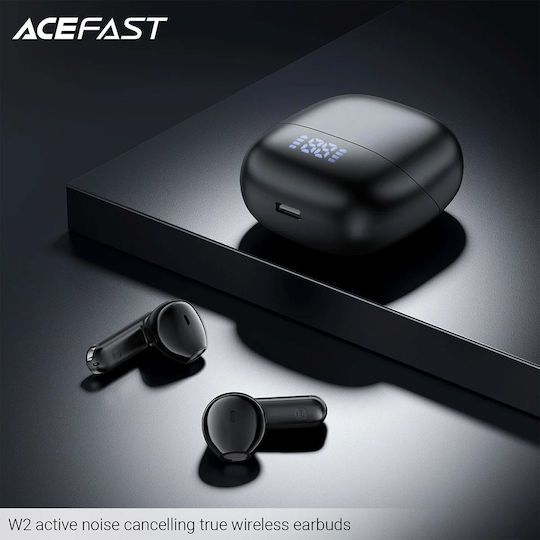 Acefast W2 Earbud Bluetooth Handsfree Earphones with Sweat Resistance and Charging Case Black