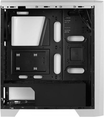 Aerocool Cylon Pro V2 Gaming Midi-Turm Computergehäuse mit Seitenfenster und RGB-Beleuchtung Weiß