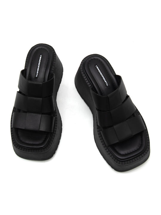 Capricorn Women's Black Summer Platforms