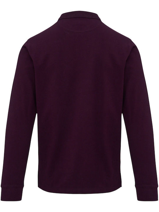 Polo Herrenbluse Kurzarm Lila