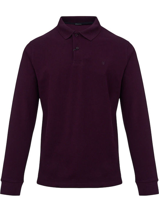 Polo Herrenbluse Kurzarm Lila