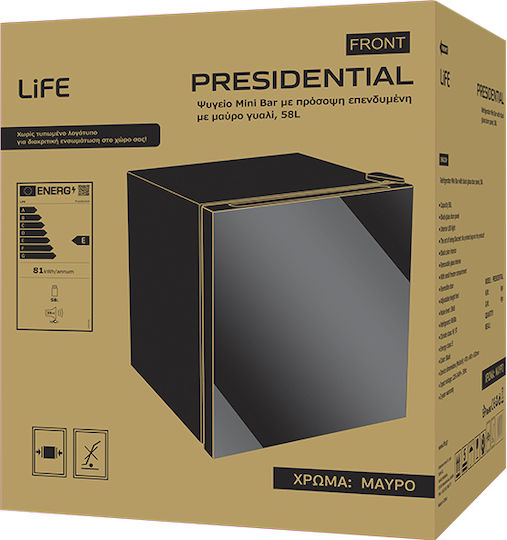 Life Мини Бар 116лт В63.2xШ47xД45см. Черен Presidential