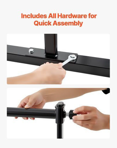 Vevor Ballet Barre Freestanding Portable Fitness Dance Bar Height Adjustable