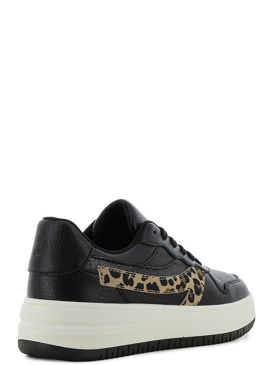 Anatomical Sneakers Black Leopard