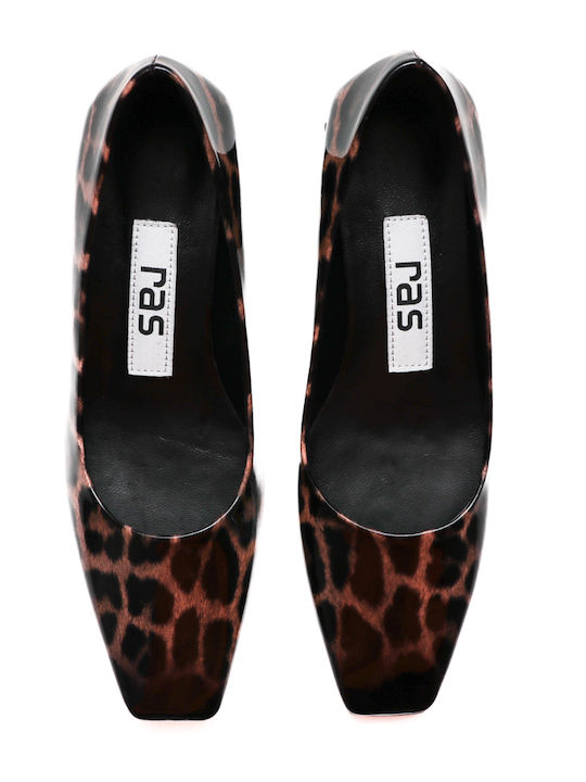 Square Pantofi cu toc Animal Print