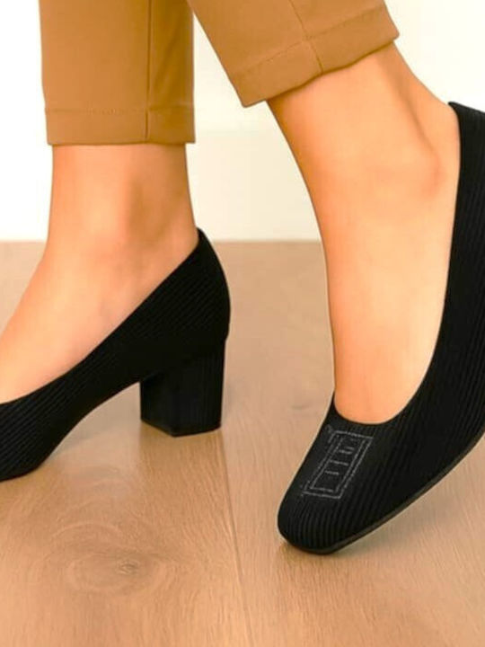 Pumps mit mittelhohem Absatz Schwarz