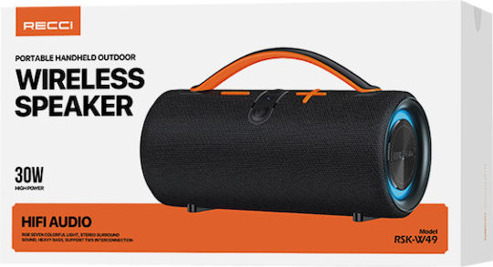 Recci Bluetooth Speaker 30W with Battery Life up to 6.5 hours Black RSK-W49