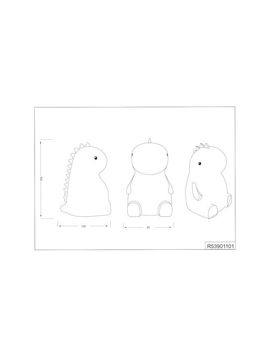 Trio Lighting Lampă decorativă pentru copii Alb 10x10x15.5εκ.