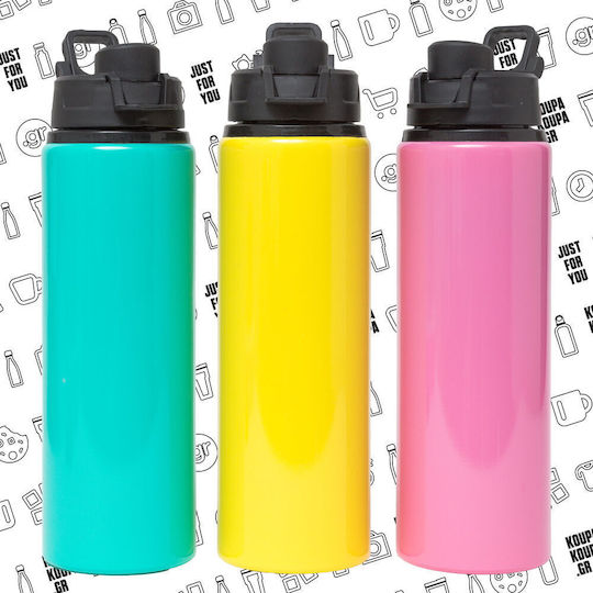 Koupakoupa Nami One Piece Kids Water Bottle Aluminum with Screw-on Cap Non Spill 850ml