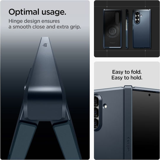 Spigen Tough Back Cover Silicone / Plastic Navy Blue (Galaxy Z Fold7)
