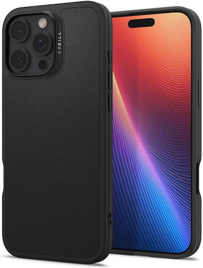 Spigen Cyrill Kajuk Back Cover Silicon Negru (iPhone 16 Pro Max)