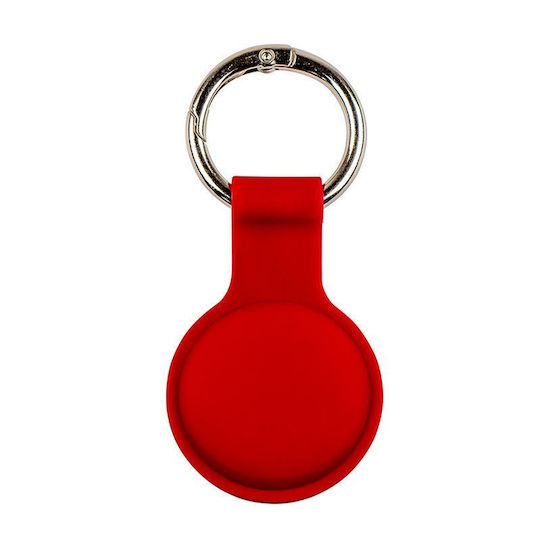 Mobile Origin Schlüsselbund-Etui Silikon für AirTag in Rot Farbe
