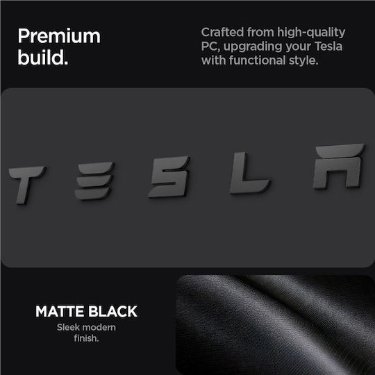 Spigen Tesla Rear Emblem Logo Full Cover Black for Tesla Model 3 2024 Acp08549